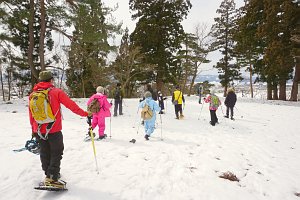 積雪ですっかり様子が変わっていますが、ここは前森公園のどこでしょう？